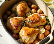 Recipe: Cider Braised Chicken Quarters