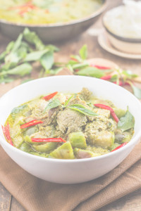 Recipe: Green Coconut Curry