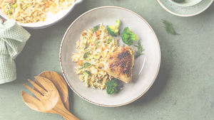 Recipe: ​Skillet Chicken with Orzo, Dill and Feta