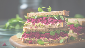 ​Recipe: Sweet Potato And Pickled Beet Sandwich with Herby Feta