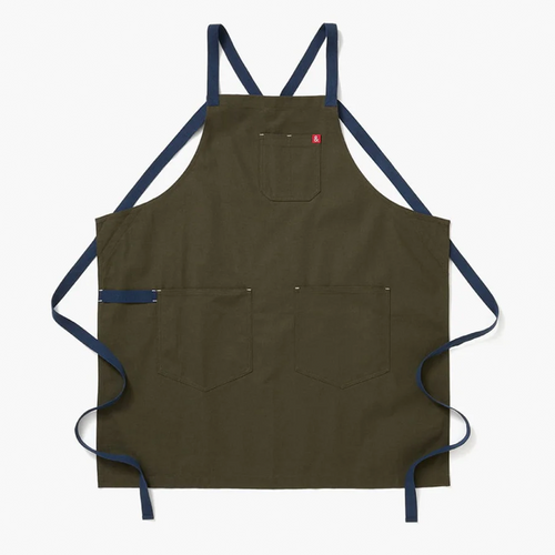 Hedley & Bennett Crossback Apron | Olive Green