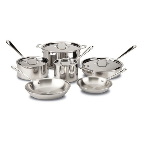 All-Clad D3 Stainless Steel 10-Piece Set