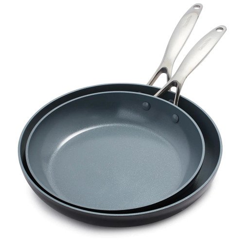 GreenPan Valencia Pro Ceramic Nonstick 10 and 12" Fry Pan Set