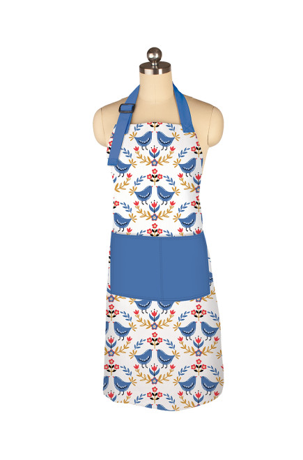 Designer Chef Apron - Scandi Birds