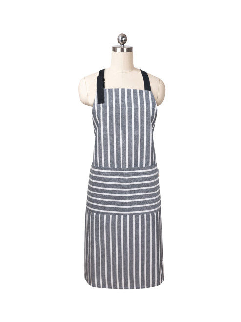 Designer Chef Apron - Onyx Pinstripes 