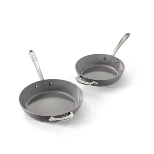 All-Clad HA1 Ceramic Nonstick Fry Pan Set, 8.5" & 10.5"