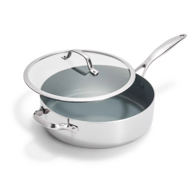 GreenPan Valencia Pro Stainless Steel 5 qt. Sauté with Lid - Cooks