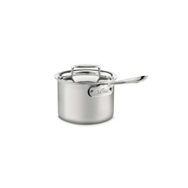 All-Clad D5 Stainless Brushed 5-ply Bonded Cookware, Saucepan with