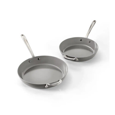 All-Clad HA1 Ceramic Nonstick Fry Pan Set, 10.5