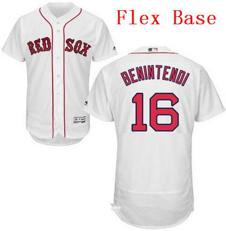 Andrew Benintendi #16 Boston Red Sox Majestic Mens Home Limited Flex Base Jersey - White