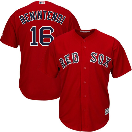Andrew Benintendi Boston Red Sox Majestic Alternate Limited Cool Base Color Player Jersey - Scarlet