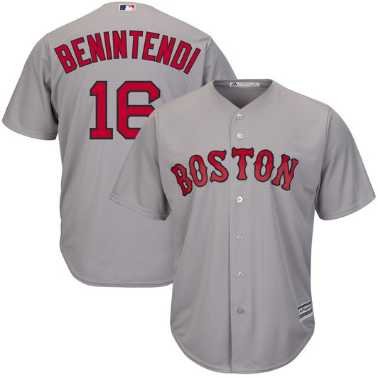Andrew Benintendi Boston Red Sox Majestic Road Cool Base Limited Player Jersey - Gray