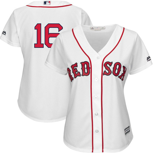 Andrew Benintendi Boston Red Sox Majestic Womens Limited Team Cool Base Player Jersey - White