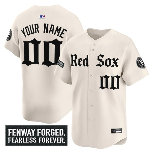 Boston Red Sox Gothic Edition Vapor Premier Limited Custom Jersey