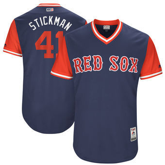 Chris Sale #41 Boston Red Sox Majestic Mens 2017 Stickman Players Weekend Authentic Jersey - Navy
