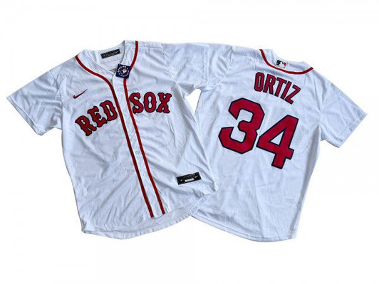 David Ortiz #34 Boston Red Sox Home Limited Cool Base Jersey - White