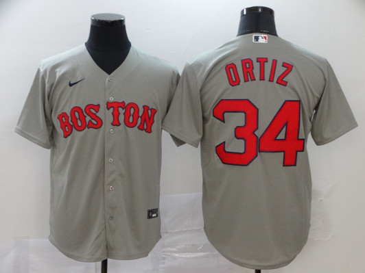 David Ortiz #34 Boston Red Sox Nike Mens Limited Cool Base Jersey - Gray