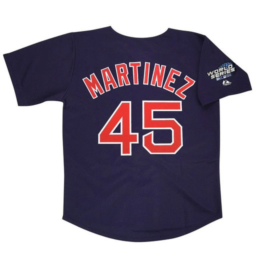 Pedro Martinez #45 Boston Red Sox 2004 Alt World Series M 2Xl Limited Jersey - Navy