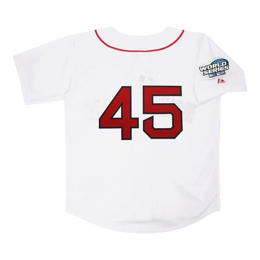 Pedro Martinez #45 Boston Red Sox 2004 Home World Series M 2Xl Limited Jersey - White