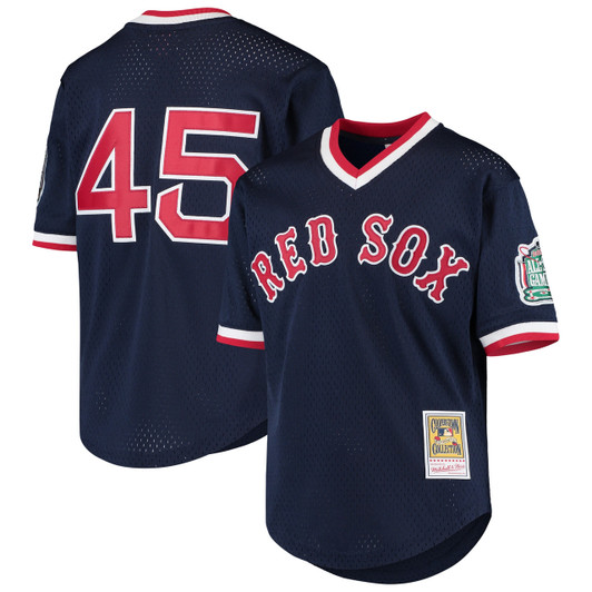 Pedro Martinez #45 Boston Red Sox Mitchell Ness Youth Cooperstown Mesh Limited Batting Practice Jersey - Navy