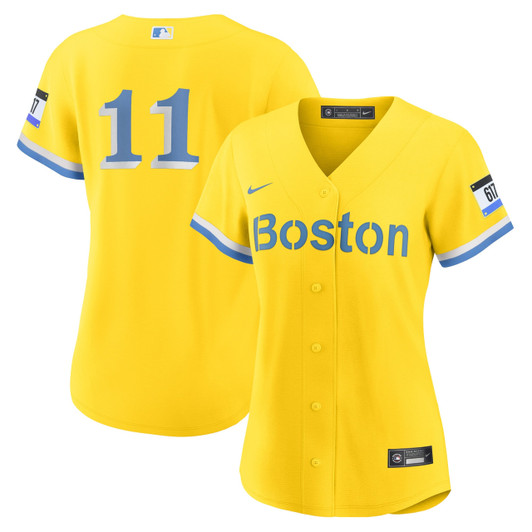 Rafael Devers #11 Boston Red Sox Nike Women'S City Connect Limited Player Jersey - Gold