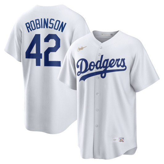 Jackie Robinson #42 Brooklyn Dodgers Nike Home Cooperstown Limited Player Jersey - White