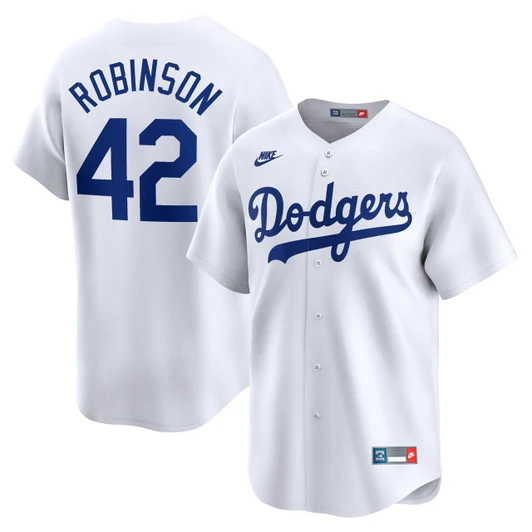 Jackie Robinson #42 Brooklyn Dodgers Nike Men'S Throwback Cooperstown Limited Jersey - White