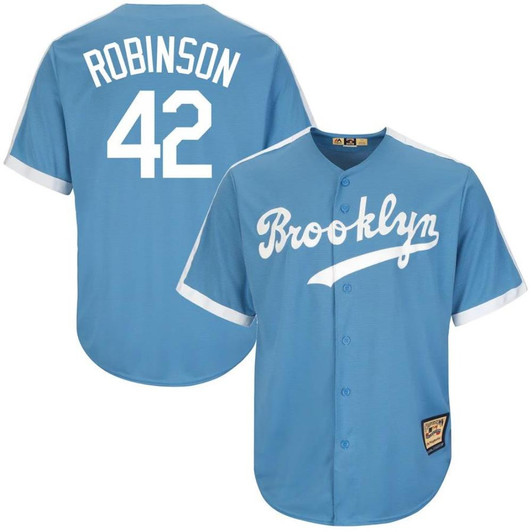 Jackie Robinson #42 Brooklyn Dodgers Limited Throwback Jersey - Blue