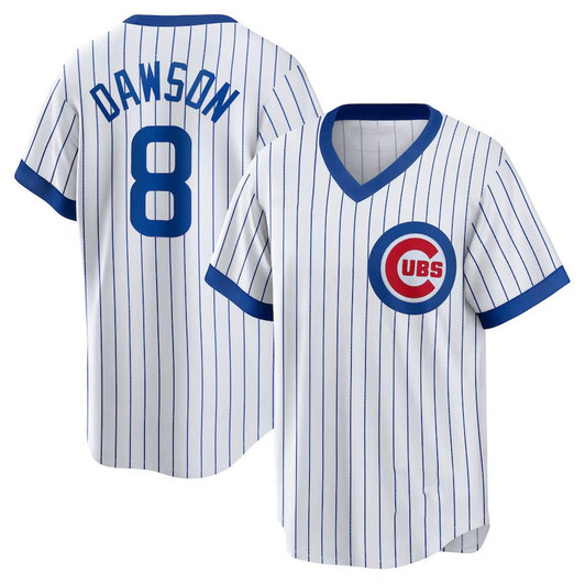 Andre Dawson #8 Chicago Cubs Home Cooperstown Limited Player Jersey - White