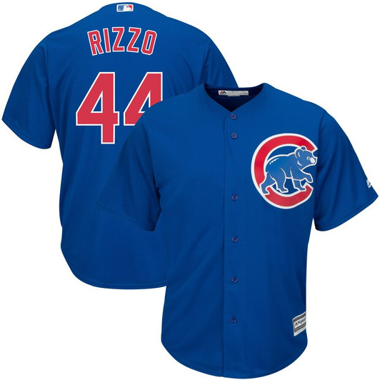 Anthony Rizzo #44 Chicago Cubs Majestic Big And Tall Alternate Cool Base Limited Player Jersey - Royal