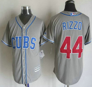 Anthony Rizzo #44 Chicago Cubs Mens 2015 Alternate Limited Cool Base Jersey - Gray
