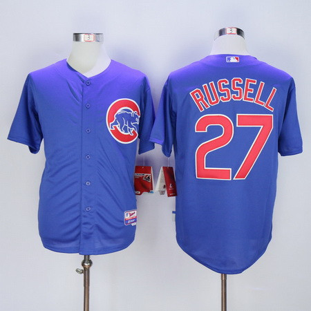 Chicago Cubs #27 Russell Mens Addison Limited Cool Base Baseball Jersey - Blue