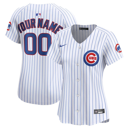 Chicago Cubs Nike Women'S Home Limited Custom Jersey - White