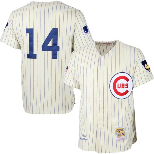 Ernie Banks #14 Chicago Cubs Mitchell Ness Cream35K22Oaxl2_79 Limited Jersey