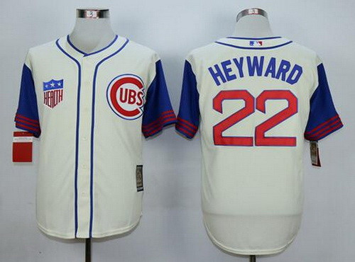 Jason Heyward #22 Chicago Cubs Majestic Mens 1942 Cooperstown Limited Throwback Jersey - Cream