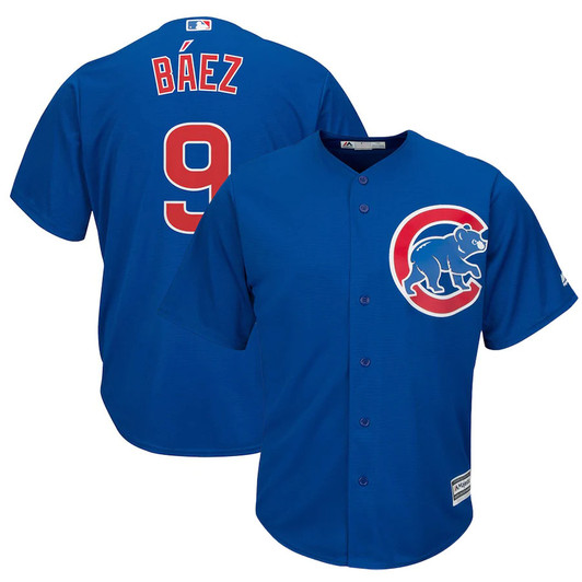 Javier Baez #9 Chicago Cubs Majestic Alternate Limited Cool Base Player Jersey - Royal