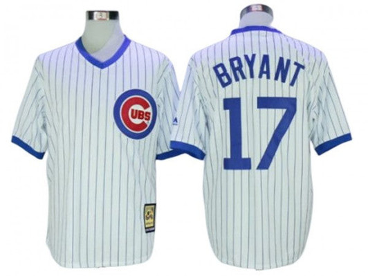 Kris Bryant #17 Chicago Cubs Cooperstown Limited Throwback Jersey - White