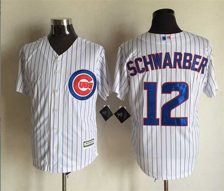 Kyle Schwarber #12 Chicago Cubs Mens 2015 Home Limited Cool Base Jersey - White