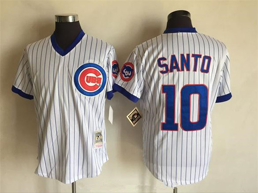 Ron Santo #10 Chicago Cubs Mitchell Ness Mens 1988 Pullover Throwback By Limited Jersey - White