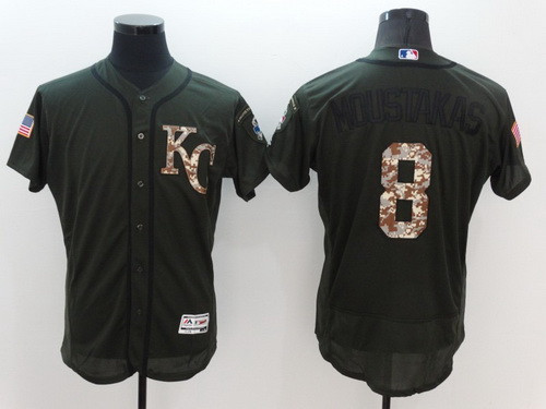 Bo Jackson #8 Chicago White Sox Majestic Mens 2016 Retired Salute To Service Flexbase Limited Baseball Jersey - Green