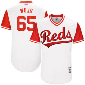 Cincinnati Reds Majestic Mens 2017 Asher Wojciechowski Wojo Players Weekend Authentic Jersey - White