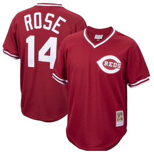 Pete Rose #14 Cincinnati Reds Cooperstown Limited Jersey - Red