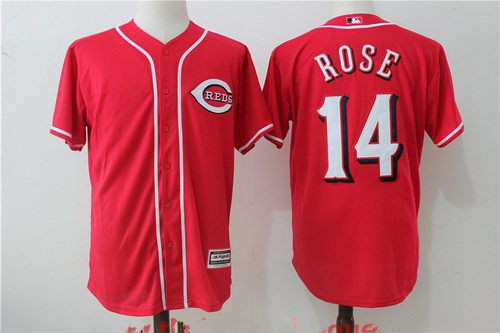 Pete Rose #14 Cincinnati Reds Majestic Mens Limited Retired Cool Base Jersey - Red