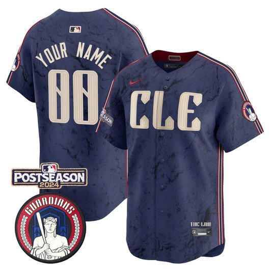 Cleveland Guardians 2024 Postseason Patch City Connect Vapor Premier Limited Custom Jersey