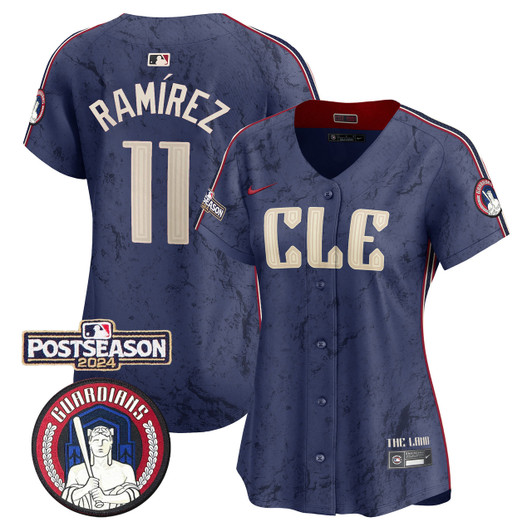 Cleveland Guardians Women'S 2024 Postseason Patch City Connect Vapor Premier Limited Jersey