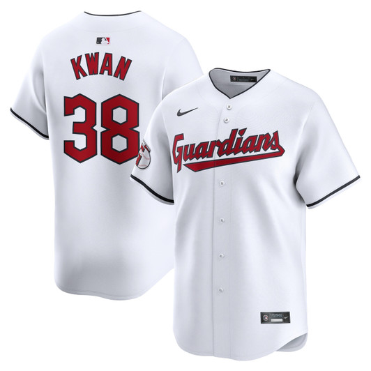 Steven Kwan #38 Cleveland Guardians Nike Home Limited Player Jersey - White
