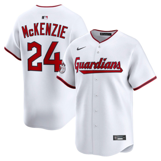 Triston Mckenzie #24 Cleveland Guardians Nike Men'S Home Limited Player Jersey - White