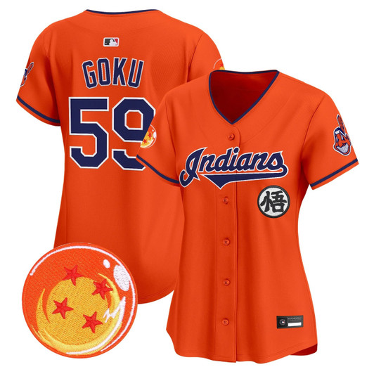 Cleveland Indians Women X Dragon Ball Vapor Premier Limited Jersey