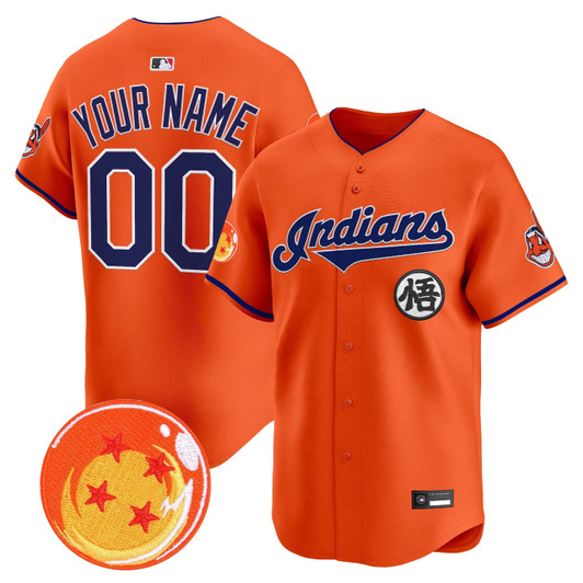 Cleveland Indians X Dragon Ball Vapor Premier Limited Custom Jersey