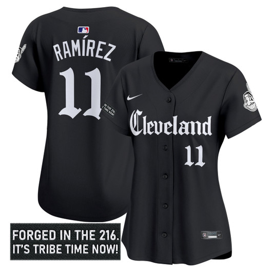 Gothic Iron Cleveland Indians Women'S ' Edition' Vapor Premier Limited Jersey